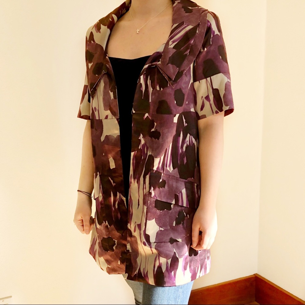 Simply Vera Purple Jacket with Flower Pattern XS/S